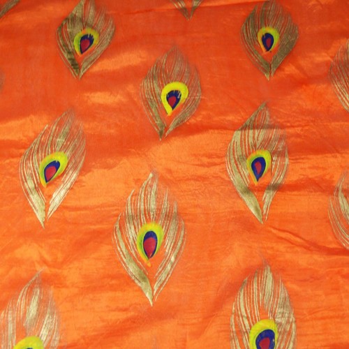 Dupatta Scarf Chunni Peacock Paint Art Silk Sarong Shawl Stole Neck Wrap Hijab - Picture 13 of 24