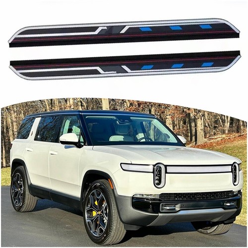 Marchepieds latéraux pour pédales de barre de nerf Rivian R1S 2022-2025 Step Bars