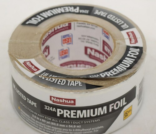 Nashua 324A 1542698 2.5 in. x 60 yd. Premium Foil HVAC UL Listed Sealer Duct Tap - Picture 6 of 9