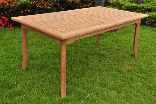 7 PC DINING TEAK SET GARDEN OUTDOOR PATIO FURNITURE NAPA STACKING 117" RECT TBL - Picture 4 of 8