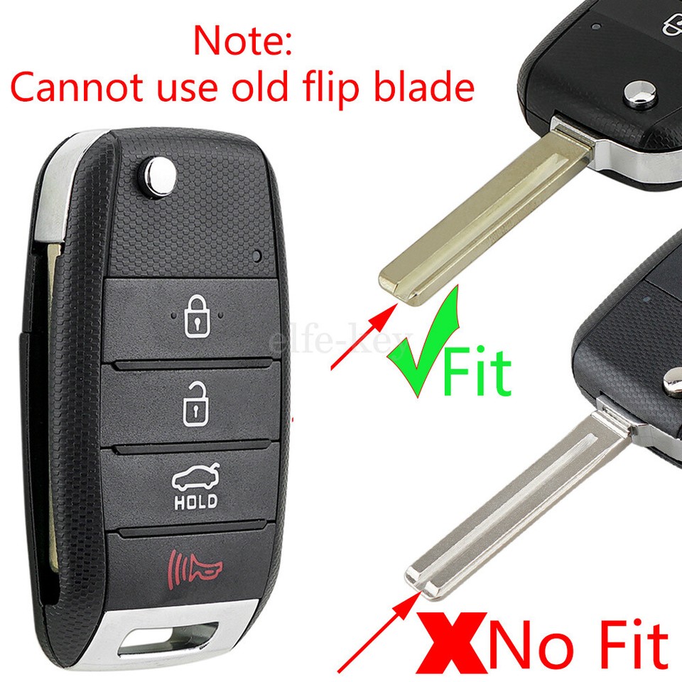 for Kia Sorento 2016 2020 Flip Remote Smart Key Fob Case Shell Cover