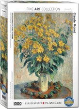 Jerusalem Artichoke Flowers by Monet 1000 piece jigsaw puzzle 680mm x 480mm (pz)