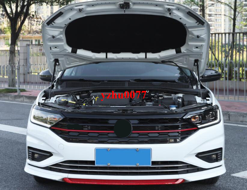Black Hood Lift Support Shock Kit For 2019-2021 Volkswagen Jetta MK7 – Set Of 2