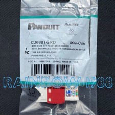 QTY:50 FOR Panduit Category 6 Data Module Gigabit Network Module CJ688TGRD