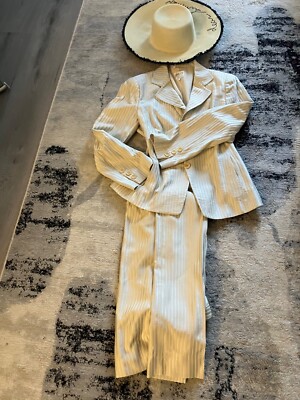 FAB GIORGIO ARMANI COLLEZIONI 2-PC PANT SUIT SUMMER WOOL