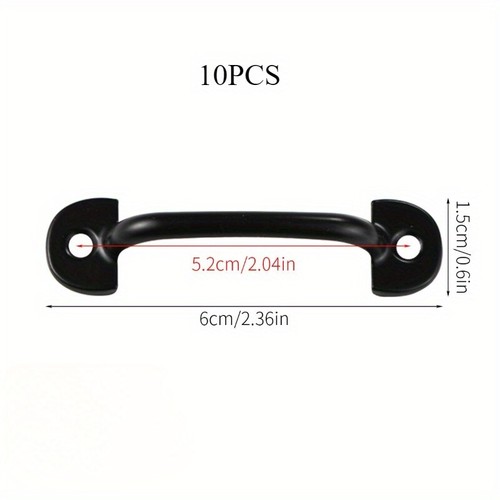 10pcs Mini European Antique Bronze Handle with Screws Old Zinc Alloy Knob Pull - Picture 10 of 11
