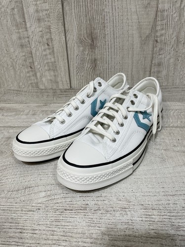 Zapatillas Converse Star Player 76 OX Vintage Blanco Azul AO9857C Lona Cojín - Imagen 7 de 9