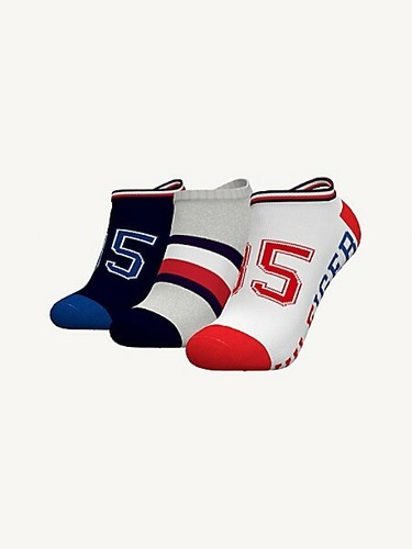 Tommy Hilfiger Boys/Girls Socks Size L (9-12 years) Quarter Top/Low Cut 3 Pack - Picture 8 of 9