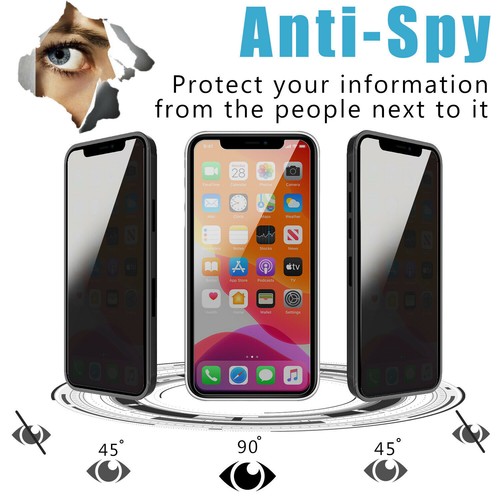 Per iPhone 14 13 12 Pro Max 11 Privacy Anti-Spia Vetro Temperato Protezione Schermo - Foto 142 di 164