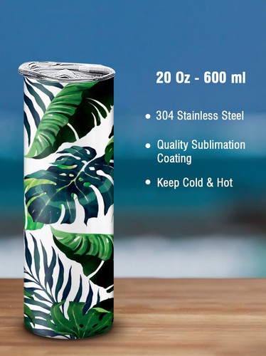 20 Oz Stainless Steel Tumbler Vacuum Insulated with Lids Coffee Cup Mug - Bild 78 von 235