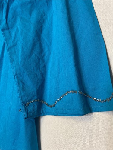 Original Anthony Damen grün bestickt Pailletten Tunika Größe Small - Bild 3 von 7