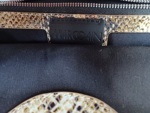 Handtasche MarcCain extravagant Leder neu beige/gräulich ausgefallenen Details - Bild 4 von 8