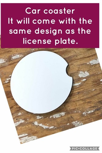 Schwarzes Nummernschild monogrammiert mit weißen Buchstaben Autoschild monogrammiert personali - Bild 4 von 6