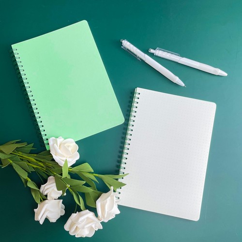 Dotted Journal Notebook 2-Pack Spiral Bullet Dot Grid Journals 8.3" x 5.7" 20... - Picture 6 of 6