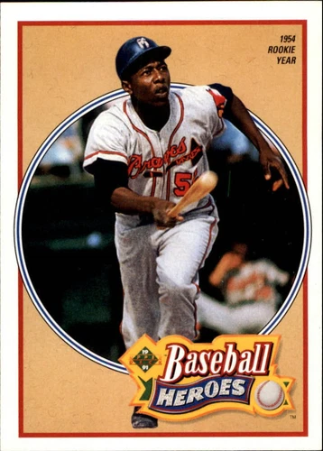 1991 Upper Deck Baseball Hank Aaron Heroes Insert Singles Braves - You Choose