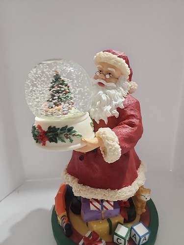 Pfaltzgraff Christmas Heritage Weihnachtsmann musikalische Schneekugel mit Spielzeug 2000 & Box - Bild 14 von 23