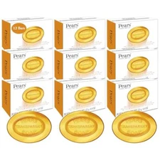 PEARS Glycerin Soap, Transparent Amber with Natural  Assorted Scents , Sizes 