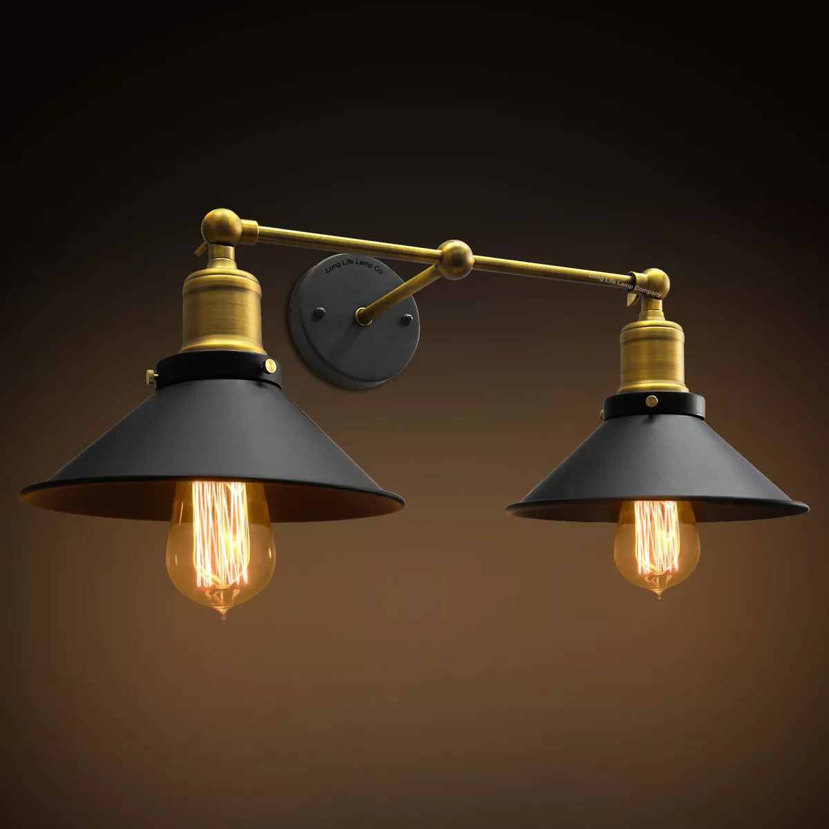 Wall lights double outlet