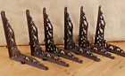 6 Cast Iron Antique Style Victorian Scroll Brackets Garden Braces Shelf Bracket
