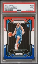 2023-24 Panini Prizm #163 Dereck Lively II RC Red White Blue RWB Prizm PSA 9