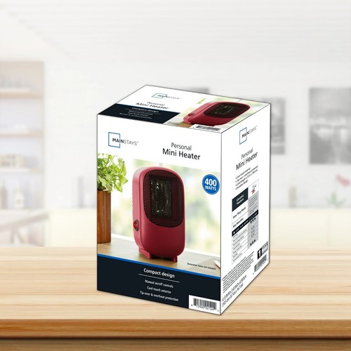 Personal Mini Electric Ceramic Space Heater Small Portable 350W for Room Desktop - Picture 4 of 6