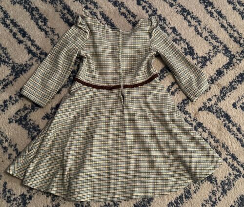 Janie & Jack Ponte-Kleid mit Hahnentrittmuster und Rüschen Größe 5 - Bild 3 von 3