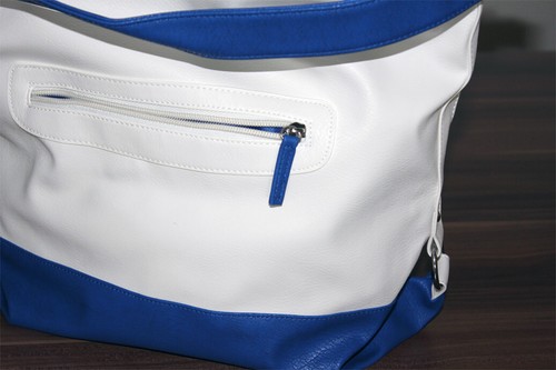 Tasche Aniston - weiß/blau - neu + Gratis Loopschal - Bild 4 von 8