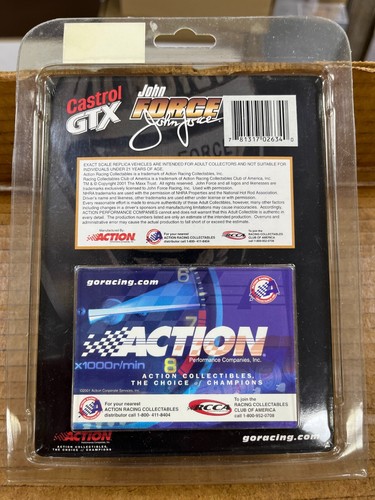 2001 JOHN FORCE "CASTROL GTX" NHRA 10X CHAMP FORD MUSTANG FUNNY CAR - Picture 3 of 3