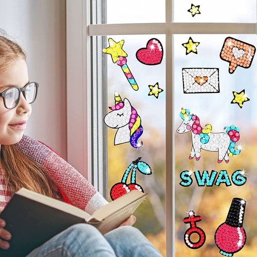 Kit de pintura de diamantes gemas de 100 piezas para niños pegatinas de pintura de diamantes diamante - Imagen 6 de 7