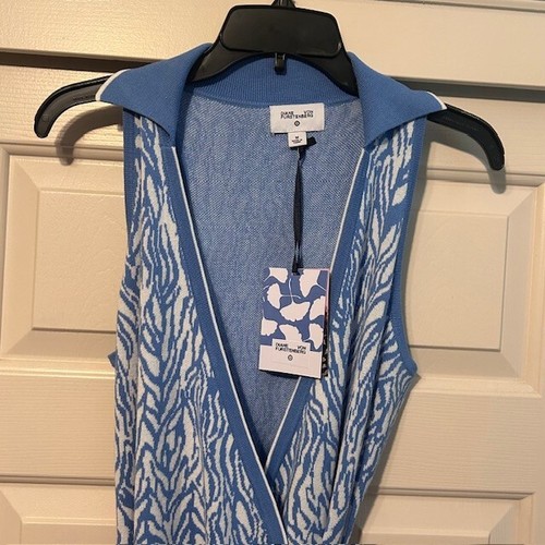 Diane Von Furstenberg - Target Midi Wrap Dress - Medium - Blue - NWT - 2024 - Picture 2 of 4