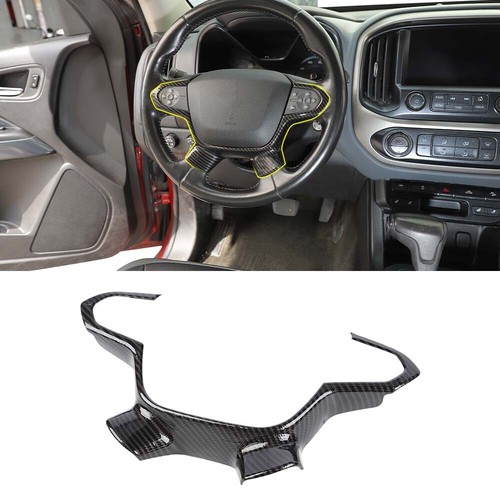 Cubierta decorativa de volante de fibra de carbono para Chevrolet Colorado 2014+ - Imagen 9 de 21