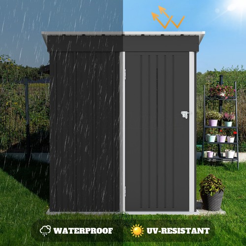 Metal Garden Shed 1.6X0.95M Outdoor Storage Sheds Workshop Tool Shelter House - Picture 8 of 12