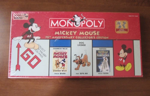 MONOPOLY - Mickey Mouse 75th Anniversary Collector's Edition - Brand New- Sealed