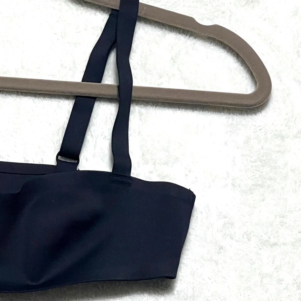 Free People Notched Lily Scuba Bralette Black Size Small Intimately Stretch Top - Image 4 of 4