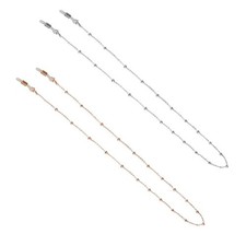 2pcs Stylish Eyewear Retainer Chain Anti-slip Glasses Holder Rose