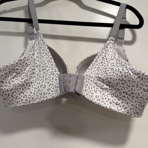 Cacique Collection Sz 38C Lightly Lined Full Coverage Bra Gray/white Print - Picture 5 of 9