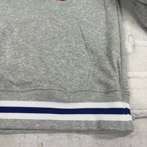 New York Giants NFL Team Apparel Pullover Hoodie M Gray Blue Soft Embroidered - Picture 16 of 19