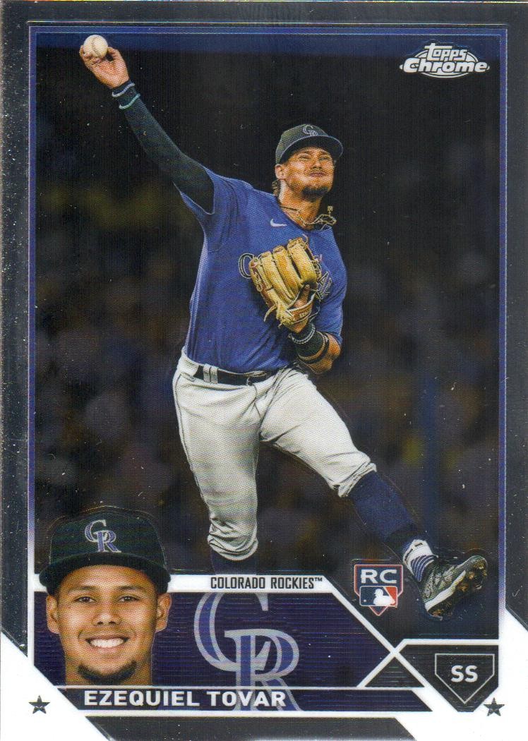 2023 Topps Chrome Baseball #106 Ezequiel Tovar RC