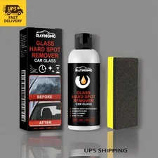 Professional Glass Spot Remover - Car Window Cleaner & Scratch Repair Cream Kit 