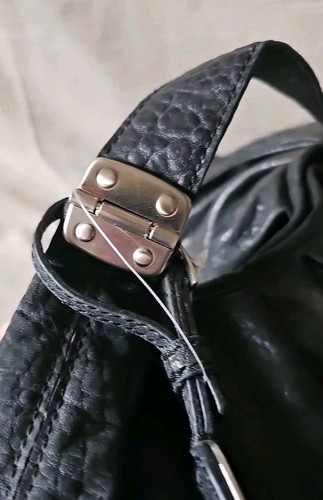 Jessica Simpson Large Vegan Leather Black Shoulder Bag NWT - Picture 5 of 11