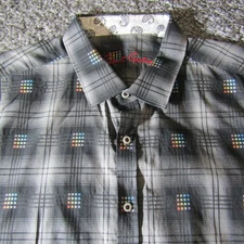 Robert Graham Shirt Mens 2XL Flip Cuff Dress Formal Casual READ