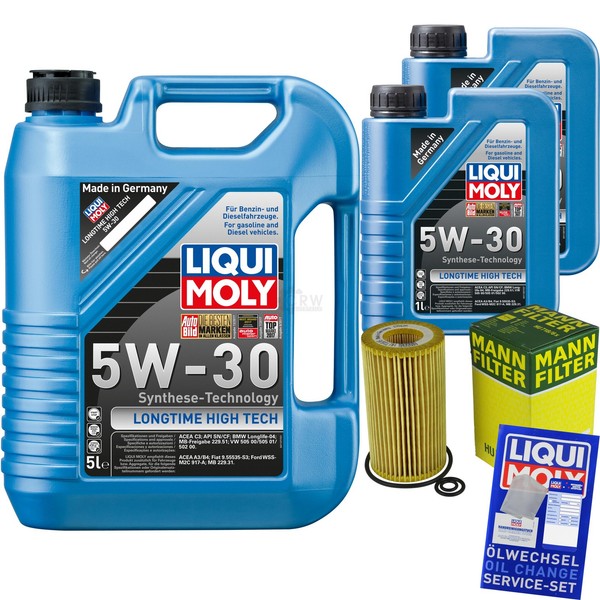 Inspektionspaket 7L Liqui Moly Longtime 5W-30 FüR Honda CR-V II 2.2 Ctdi Accord-image