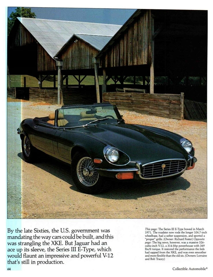 1961 1962 1967 1968 1970 1971 - 1975 年 JAGUAR XKE 18 件装彩色文章 — 第 2/4 张图片