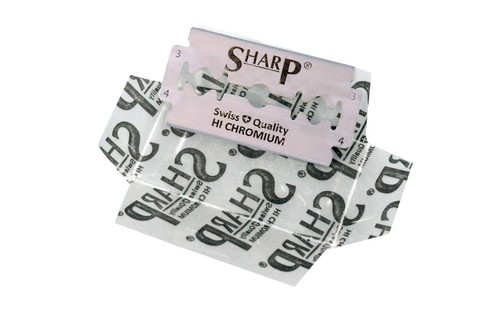 100 Sharp Hi Chromium Rasierklingen Ersatzklingen für Rasierer von - Bild 18 von 24