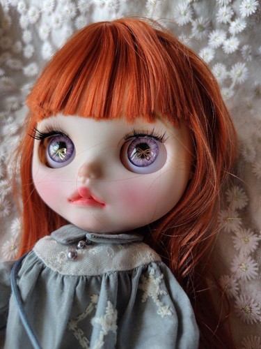 Customized OOAK Icy Doll Orange Brown Hair with Outfit - Foto 2 di 17