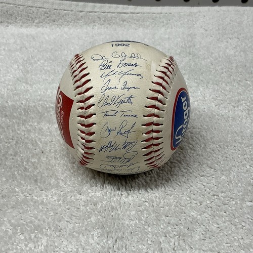 Detroit Tigers Team Faux Signed Baseball Licensed MLB PROMO 1992 Stadium Kroger - Picture 2 of 7