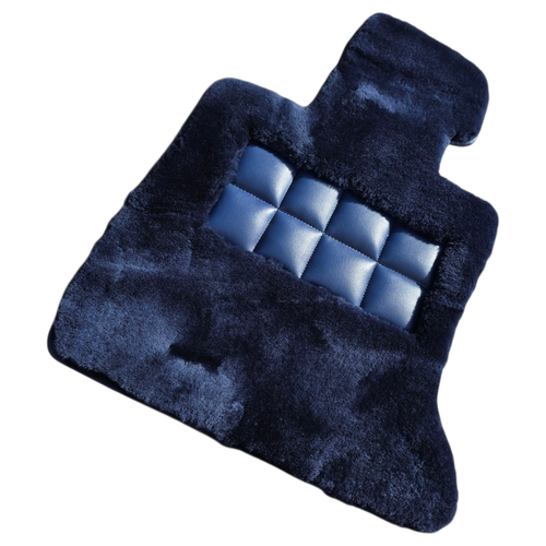Genuine Sheepskin Dark Blue Floor Mats fits Rolls Royce Cullinan 2019 - 2026 - Bild 9 von 10