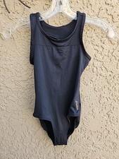 Girl  s Size S 7/8  Black Justice Gymnastics Leotard, EUC