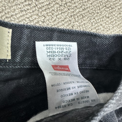 Wrangler Jeans Nero Tasche Dritte Uomo Taglia 28x32 - Foto 10 di 12