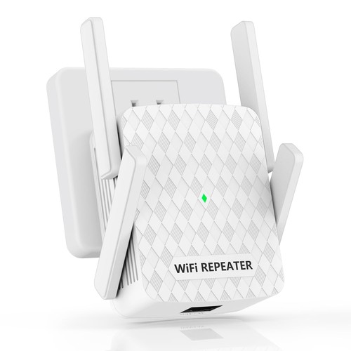 WiFi Extender Signal Booster, Internet Wireless Repeater for Home Coverage up...